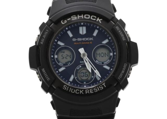 CASIO カシオ 腕時計 G-SHOCK ANALOG-DIGITAL AWG-100 M100 SERIES AWG-M100SBC-1AJF ブラック系 樹脂／ステンレススチール メンズ アナデジ 美品【本物保証】