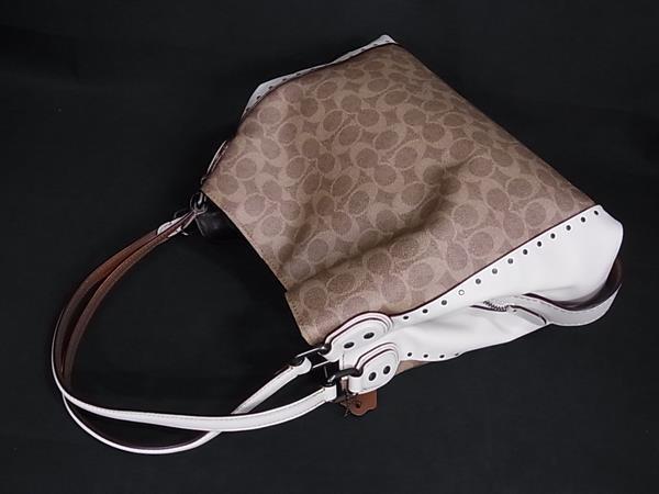 COACH コーチ ハンドバッグ シグネチャー イーディー 30220 ブラウン  