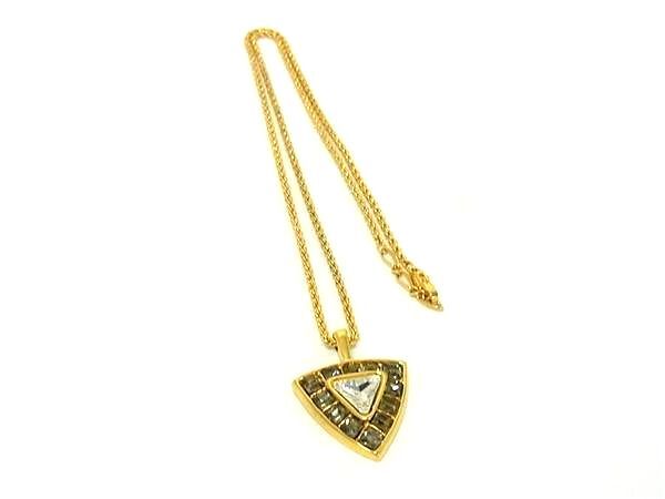 YVESSAINTLAURENT イヴサンローラン ネックレス ゴールド メタル レディース カラーストーン【本物保証】