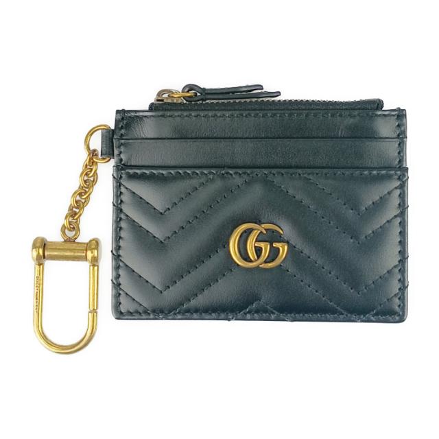 超美品 GUCCI グッチ コインケース ダブルG キーチェーン付き