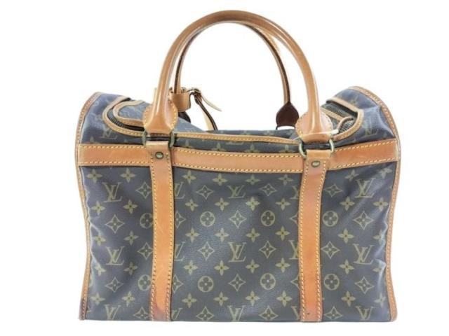 LOUIS VUITTON ルイヴィトン ボストンバッグ サックシヤン40 M42024 ブラウン系 モノグラム ユニセックス ハンドバッグ ペットキャリー【本物保証】
