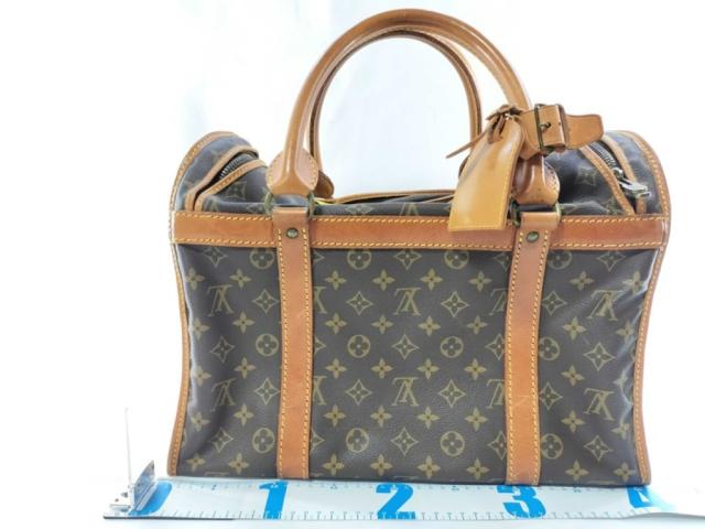 LOUIS VUITTON ルイヴィトン ボストンバッグ サックシヤン40 M42024 ブラウン系 モノグラム ユニセックス ハンドバッグ ペットキャリー【本物保証】_1