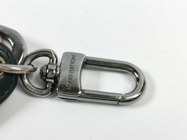 LOUIS VUITTON ルイヴィトン キーホルダー LV シグネチャー チェーン M00927 ブラック シルバー モノグラムエクリプス×メタル ユニセックス キーリング シルバー金具【本物保証】_3