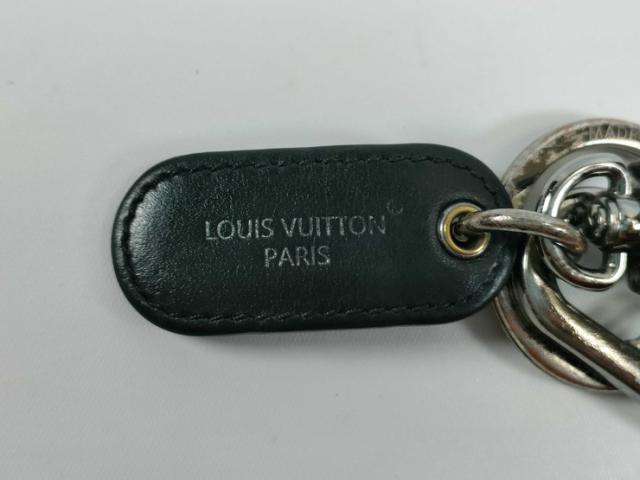 LOUIS VUITTON ルイヴィトン キーホルダー LV シグネチャー チェーン M00927 ブラック シルバー モノグラムエクリプス×メタル ユニセックス キーリング シルバー金具【本物保証】_6
