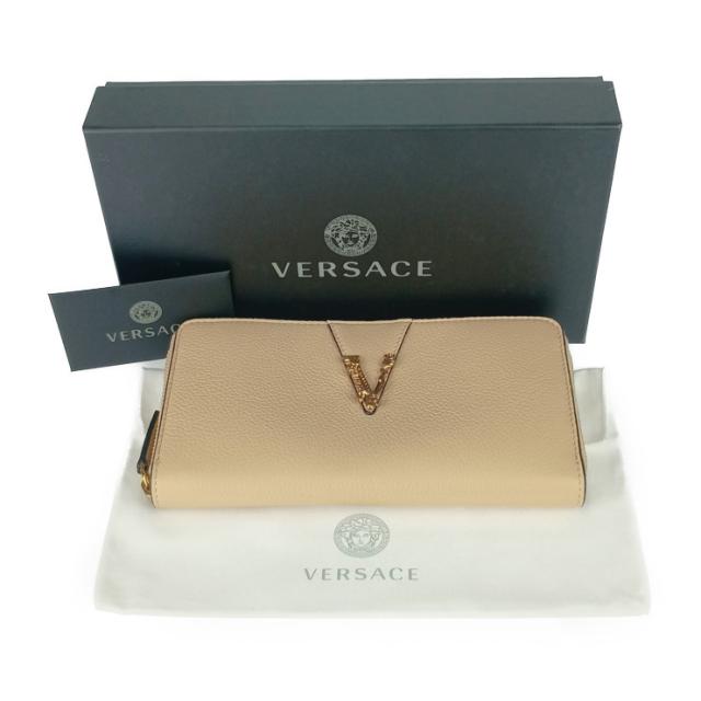 新品未使用展示品 VERSACE ヴェルサーチェ 財布 ヴィルトゥス ラウンド 