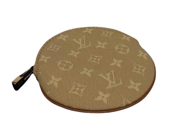 LOUIS VUITTON ルイヴィトン コインケース ポルトモネ ロン M92452 ベージュ系 モノグラムミニ ユニセックス ゴールド金具 美品【本物保証】