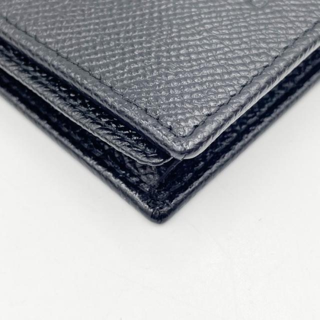 BVLGARI ブルガリ 財布 ブラック レザー メンズ 二つ折り長財布 美品