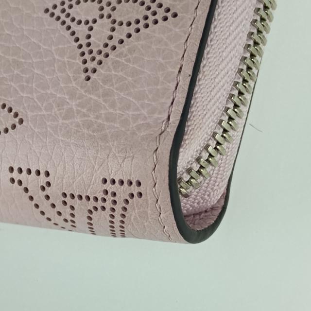 美品 LOUIS VUITTON ルイヴィトン 長財布 ジッピーウォレット M81426 ギモーヴ ピンク系 シルバー金具 マヒナ・カーフレザー レディース モノグラム ラウンドファスナー【本物保証】_5