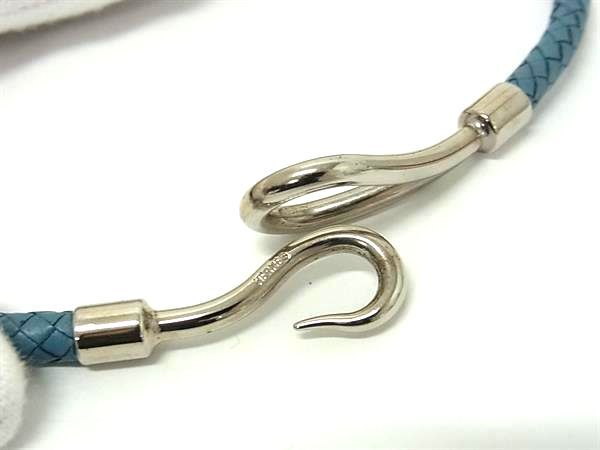 美品 HERMES ジャンボ チョーカー 二重巻きブレスレット カーフレザー 