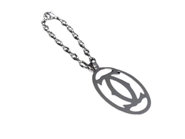 Cartier カルティエ キーホルダー 2C シルバー メタル ユニセックス 超美品【本物保証】