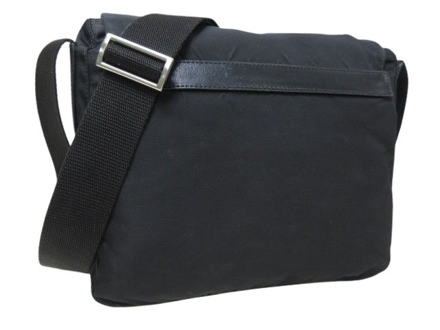 美品✨ PRADA ショルダーバッグ 三角ロゴ ナイロン レザー A4収納可 PRADA - 美品 PRADA プラダ 三角ロゴ ナイロン テスート レザー