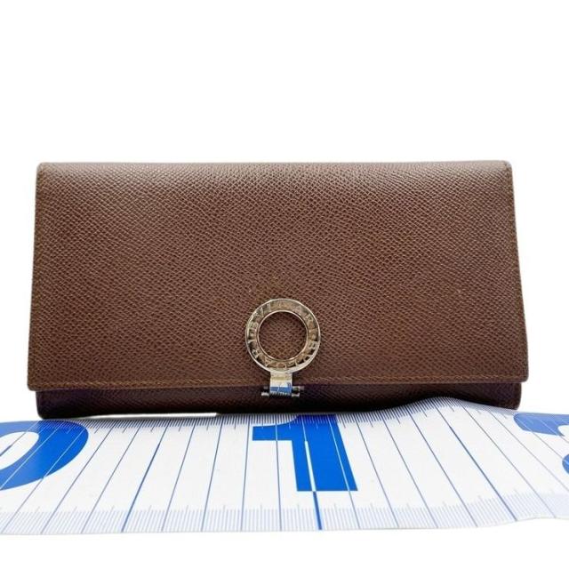 BVLGARI ブルガリ 財布 ブルガリブルガリ 282526 ブラウン レザー ユニ 