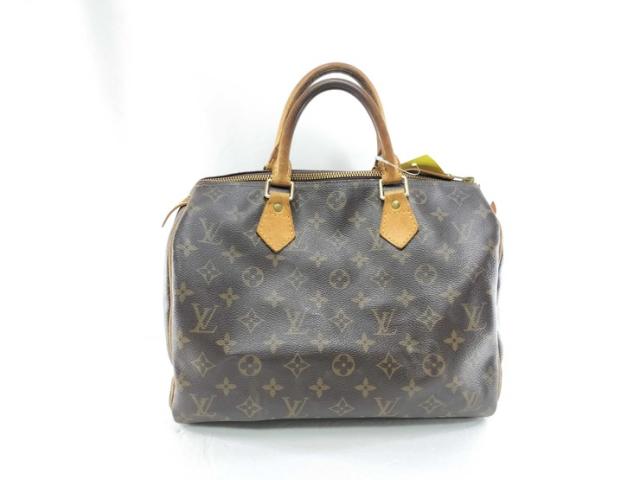 LOUIS VUITTON ルイヴィトン ハンドバッグ スピーディ35 M41107 ブラウン モノグラム・キャンバス レディース ミニボストンバッグ ゴールド金具【本物保証】
