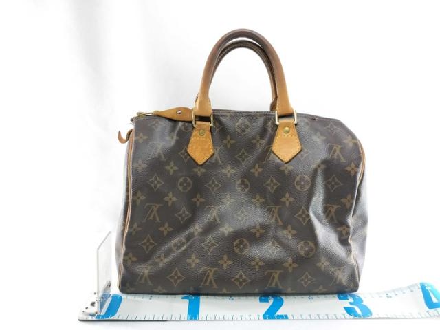 LOUIS VUITTON ルイヴィトン ハンドバッグ スピーディ35 M41107 ブラウン モノグラム・キャンバス レディース ミニボストンバッグ ゴールド金具【本物保証】_1