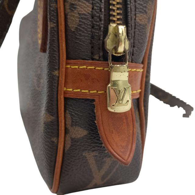 LOUIS VUITTON ルイヴィトン ショルダーバッグ モノグラム マルリー バンドリエール M51828 ブラウン PVC レザー ユニセックス ポシェット 美品【本物保証】_6