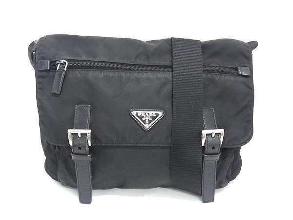 PRADA プラダ ミニハンドバッグ ナイロン レザー 三角ロゴ 風景 PRADA プラダ ミニハンドバッグ ナイロン レザー 三角ロゴ 風景