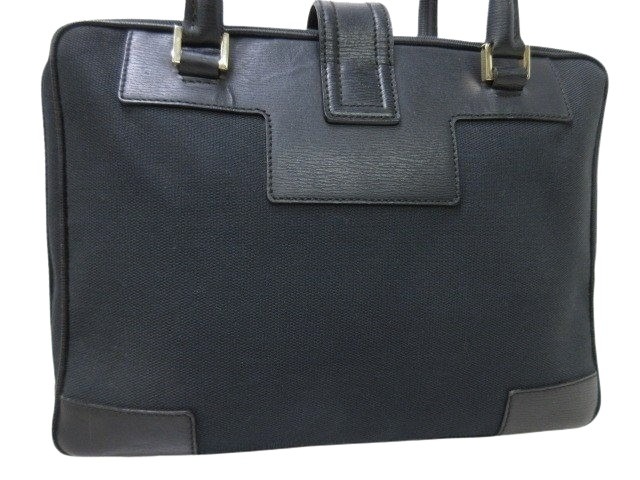 GUCCI グッチ ハンドバッグ Gロゴ 001-5155 ブラック キャンバス×レザー レディース ゴールド金具 美品【本物保証】_6