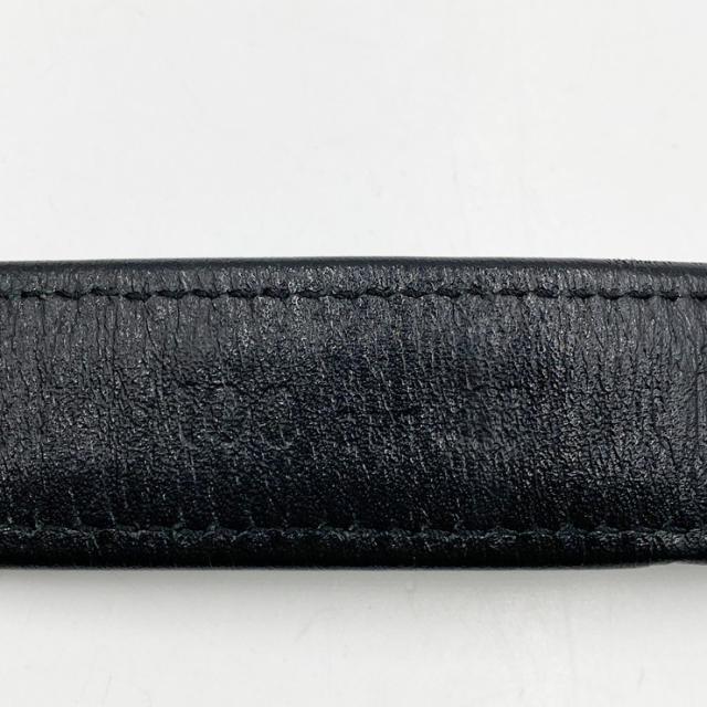 MCM エムシーエム ベルト ブラック キャンバス レザー メンズ ゴールド
