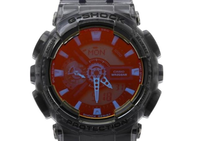 CASIO カシオ 腕時計 G-SHOCK ANALOG-DIGITAL 110 SERIES GA-110TLS-8AJF グラデーション クリアブラック系 樹脂 メンズ アナデジ 美品【本物保証】