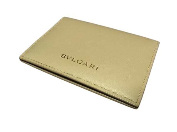 BVLGARI ブルガリ カードケース セルペンティ 293693 ベージュ レザー レディース 美品【本物保証】_2