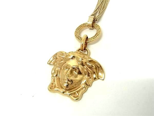VERSACE ヴェルサーチェ ネックレス メデューサ - ゴールド メタル ユニセックス 3連【本物保証】_1