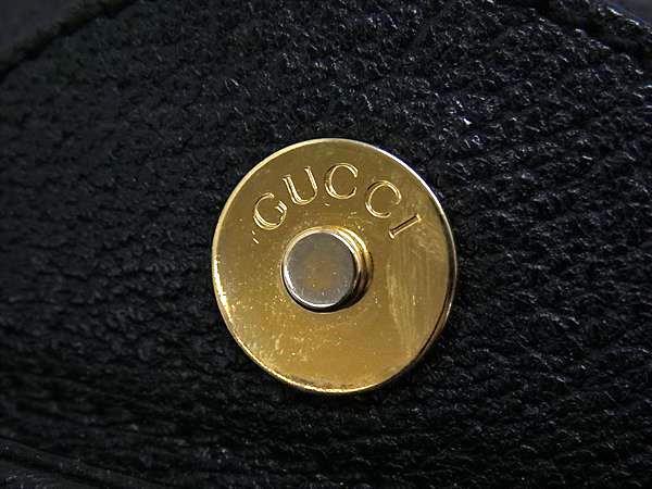 GUCCI グッチ ハンドバッグ バンブー トートバッグ 002 1186 0260 ブラック レザー レディース オールドグッチ【本物保証】_1