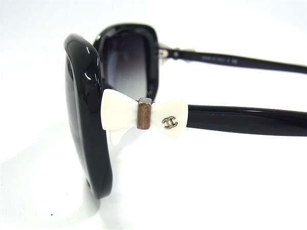 CHANEL シャネル アイウェア ココマーク リボン サングラス 5171-A c.501/3C ブラック プラスチック レディース 60□17 135 3N【本物保証】_2
