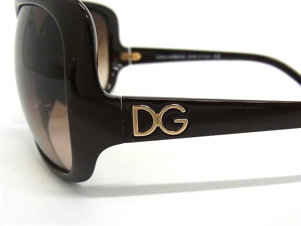 DOLCE＆GABBANA ドルチェ&ガッバーナ アイウェア サングラス DG6035 572/13 ブラウン系 プラスチック レディース ゴールド金具 美品【本物保証】_3