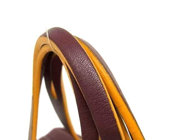 美品 LOEWE ロエベ ハンドバッグ エルカノ - ボルドー系 レザー レディース【本物保証】_1