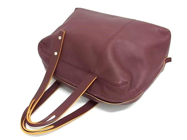 美品 LOEWE ロエベ ハンドバッグ エルカノ - ボルドー系 レザー レディース【本物保証】_2