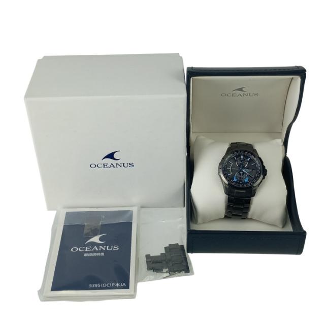 CASIO カシオ 腕時計 オシアナス OCWT2500B1AJF ブラック文字盤 ブラック チタン メンズ アナログ 美品【本物保証】_9