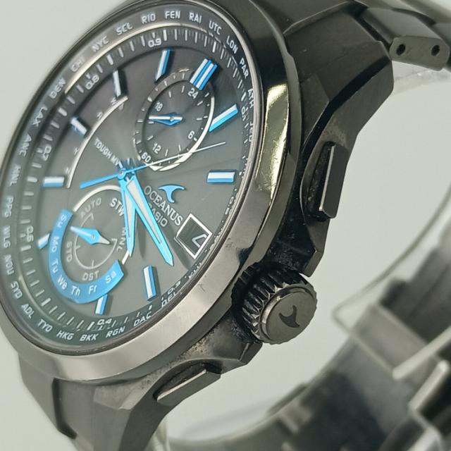 CASIO カシオ 腕時計 オシアナス OCWT2500B1AJF ブラック文字盤 ブラック チタン メンズ アナログ 美品【本物保証】_3