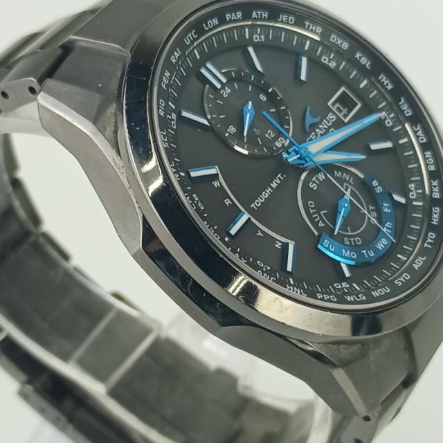 CASIO カシオ 腕時計 オシアナス OCWT2500B1AJF ブラック文字盤 ブラック チタン メンズ アナログ 美品【本物保証】_4