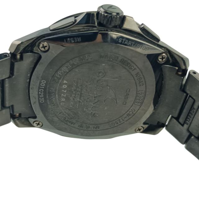 CASIO カシオ 腕時計 オシアナス OCWT2500B1AJF ブラック文字盤 ブラック チタン メンズ アナログ 美品【本物保証】_8