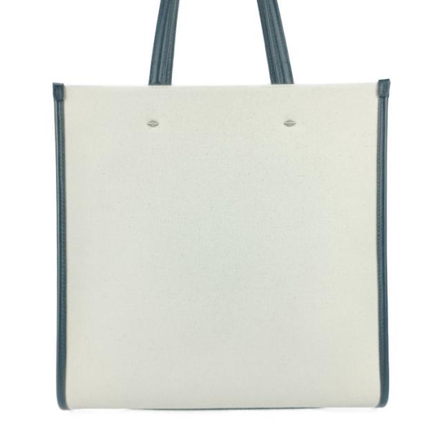 美品 JIMMY CHOO ジミーチュウ トートバッグ N/S トート M - ナチュラル ブラック キャンバス レザー レディース ショルダーバッグ【本物保証】_2