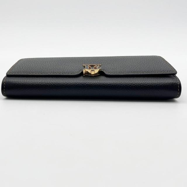 BURBERRY バーバリー 財布 TBコンチネンタルウォレット 8049212 ブラック レザー ユニセックス 二つ折り 長財布 美品【本物保証】_2