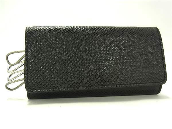 LOUIS VUITTON ルイヴィトン キーケース タイガ ミュルティクレ4 M30522 アルドワーズ レザー ユニセックス シルバー金具 美品【本物保証】