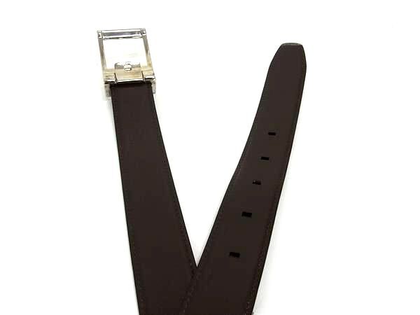 美品 BVLGARI ブルガリ ベルト - - ブラック系×ブラウン系 レザー  