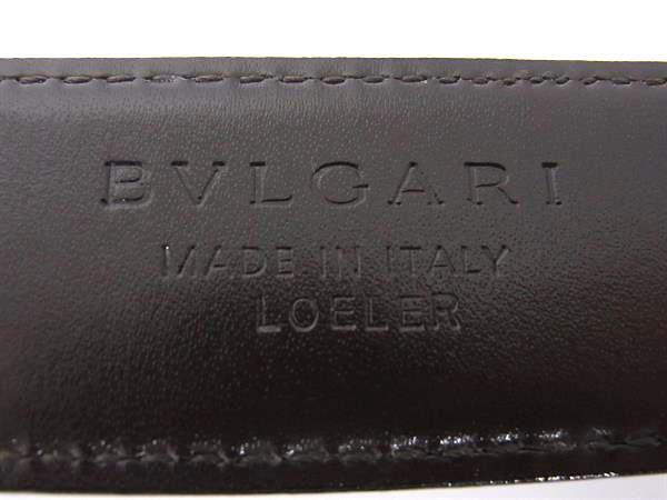 美品 BVLGARI ブルガリ ベルト - - ブラック系×ブラウン系 レザー  