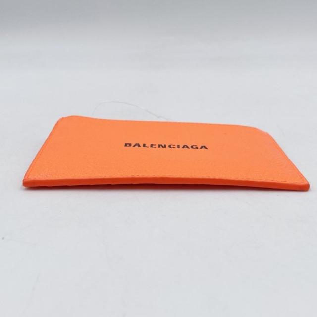 BALENCIAGA バレンシアガ コインケース フラグメントケース 640535 オレンジ系 レザー ユニセックス カードケース 美品【本物保証】_2