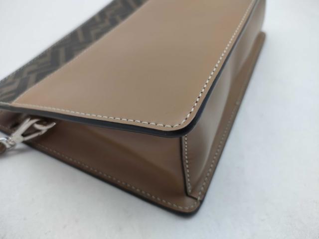 FENDI フェンディ クラッチバッグ ズッカ 7N0145 ブラウン PVC レザー メンズ シルバー金具 美品【本物保証】_5