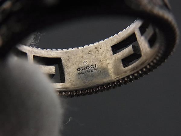 GUCCI グッチ リング 指輪 アラベスク スクエアG シルバー SV925