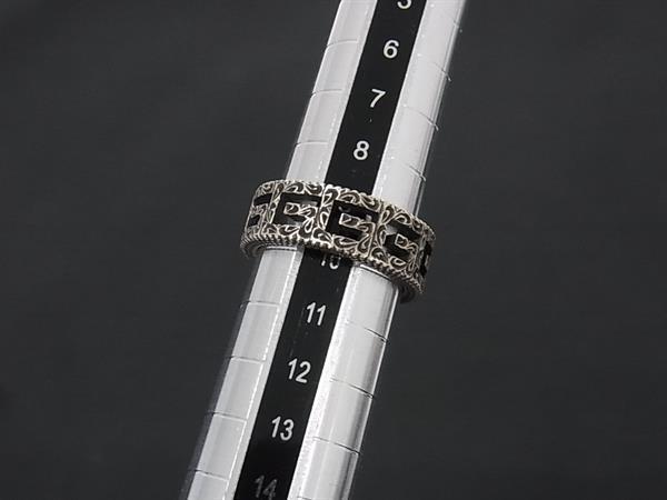 GUCCI グッチ リング 指輪 アラベスク スクエアG シルバー SV925