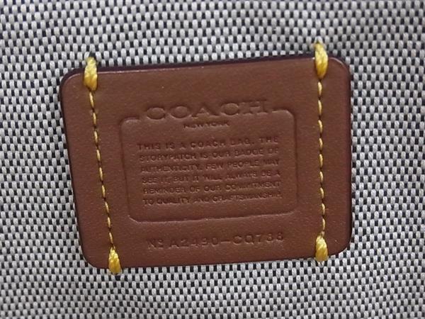 新品未使用展示品 COACH コーチ ハンドバッグ CQ788 ナチュラル ストロー、リファインドカーフレザー かごバッグ【本物保証】_5