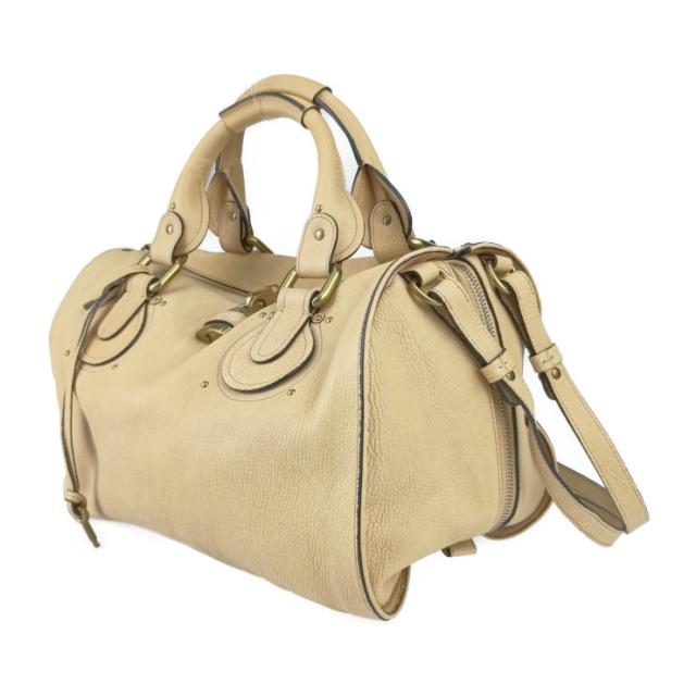美品 Chloe クロエ ボストンバッグ オーロラ ボストンバッグ - ベージュ系 ゴールド金具 レザー レディース 2WAY ハンドバッグ ショルダーバッグ【本物保証】_1