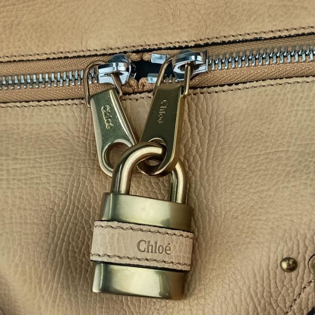 美品 Chloe クロエ ボストンバッグ オーロラ ボストンバッグ - ベージュ系 ゴールド金具 レザー レディース 2WAY ハンドバッグ ショルダーバッグ【本物保証】_7