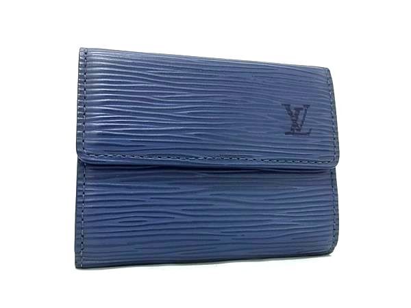 LOUIS VUITTON ルイヴィトン ケース ラドロー M6330G ミルティーユ ブルー エピ ユニセックス 美品【本物保証】