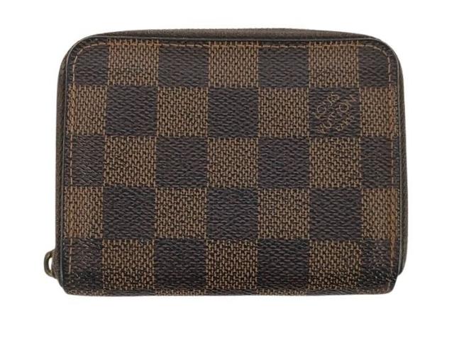LOUIS VUITTON ルイヴィトン コインケース ジッピーコインパース N63070 エベヌ（ブラウン） ダミエ ユニセックス ラウンドファスナー 小銭入れ【本物保証】