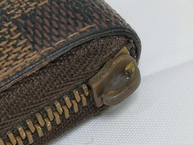 LOUIS VUITTON ルイヴィトン コインケース ジッピーコインパース N63070 エベヌ（ブラウン） ダミエ ユニセックス ラウンドファスナー 小銭入れ【本物保証】_9