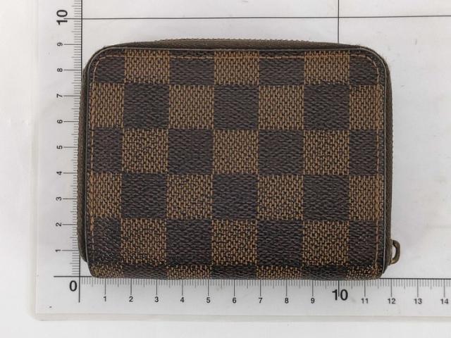 LOUIS VUITTON ルイヴィトン コインケース ジッピーコインパース N63070 エベヌ（ブラウン） ダミエ ユニセックス ラウンドファスナー 小銭入れ【本物保証】_1